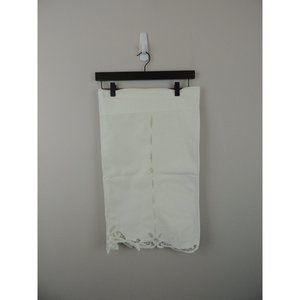 Battenberg Lace curtains 2 panels white 25 x 30